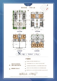 （别墅）N户型-四房两厅四卫一阳台两露台一花园-260㎡