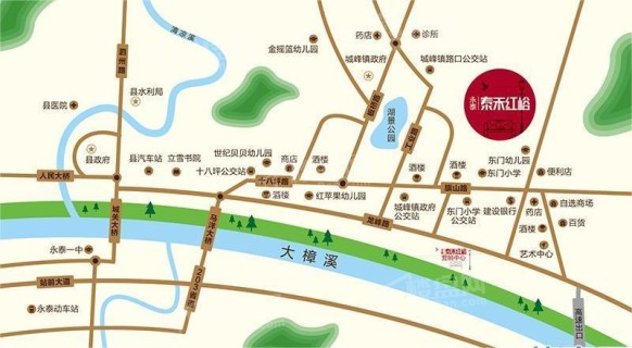 泰禾红峪位置图