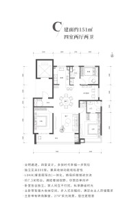 C户型151㎡