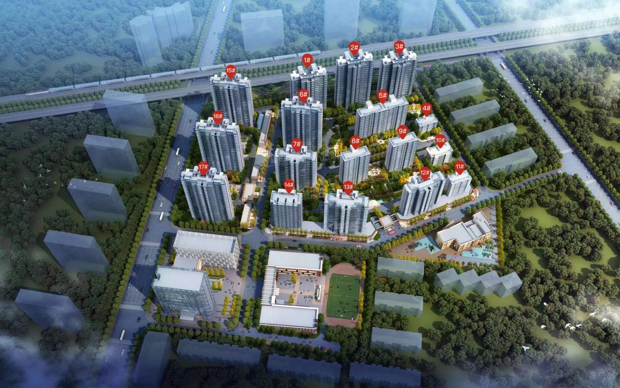 荣盛首府 位于长安区建设大街与华新路交口北行500米处