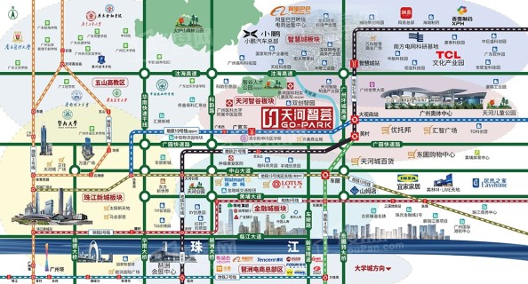 天河智荟GOPARK位置图