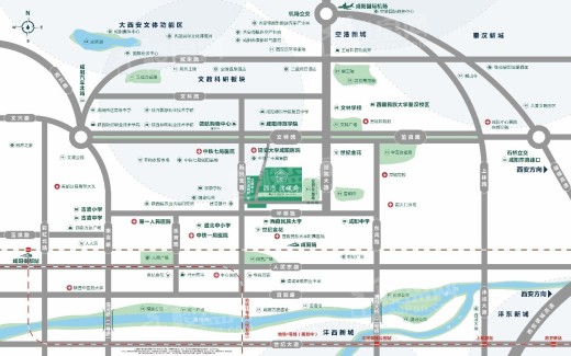 朗诗·渭城府位置图