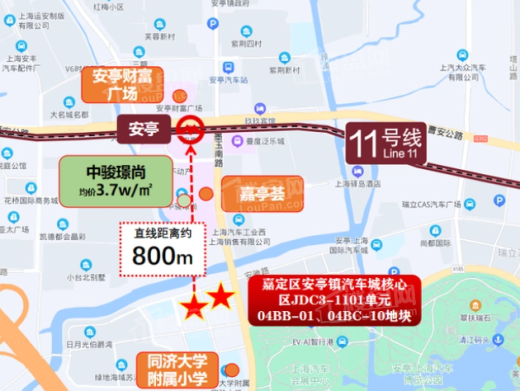 上海国际汽车城安亭项目位置图