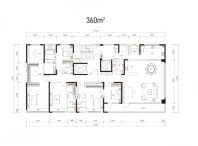 5室2厅5卫1厨，建面360平米