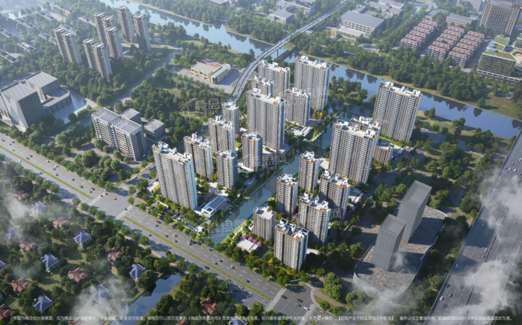 中国铁建万科朗拾花语效果图