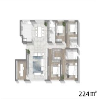 康和山庄224㎡户型