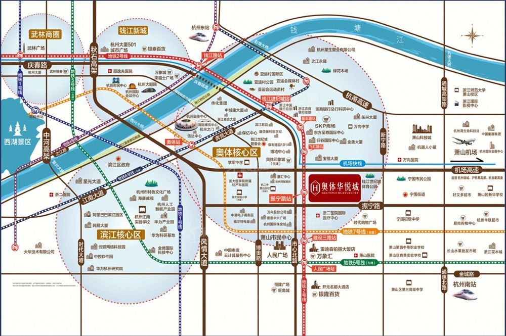 奥体华悦城公寓位置图
