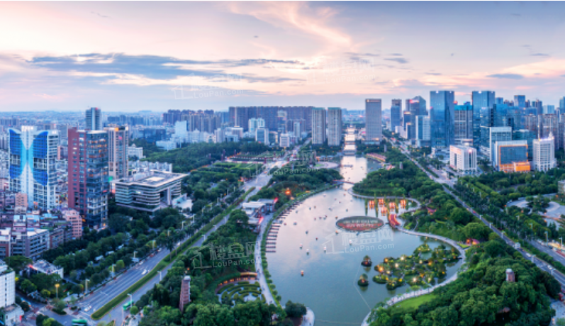 建发灯湖缦云实景图