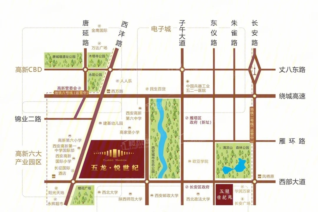 五龙悦苑位置图