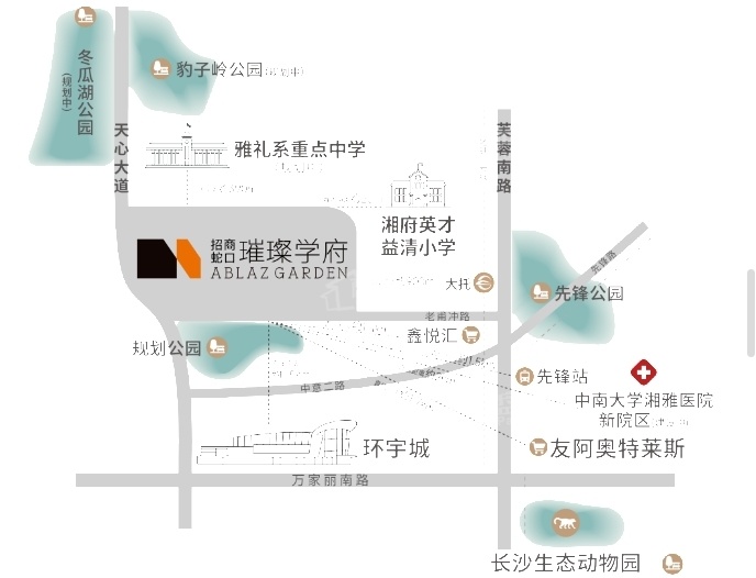 招商蛇口璀璨学府位置图