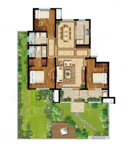 115平户型 3室2厅2卫