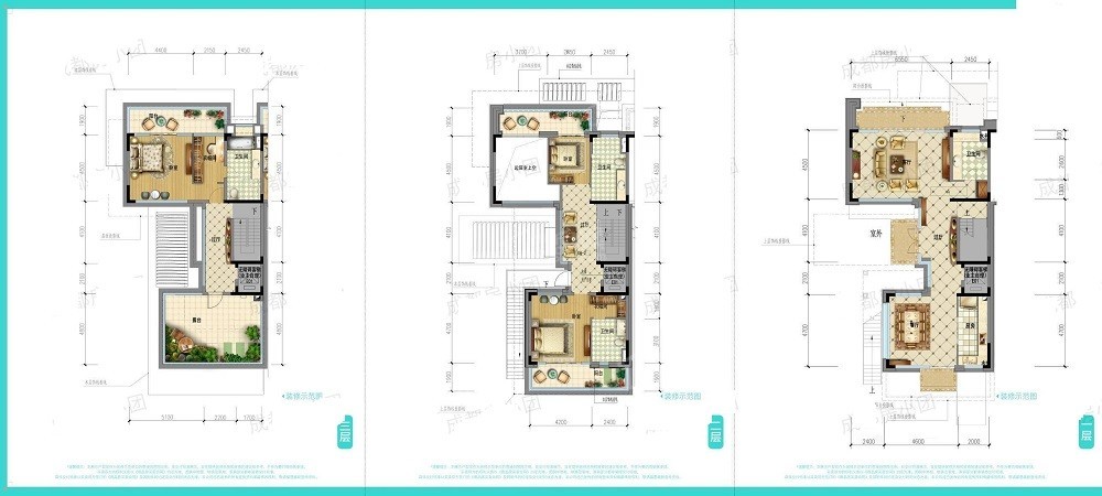 成都天府半岛3室3厅4卫户型图-成都楼盘网