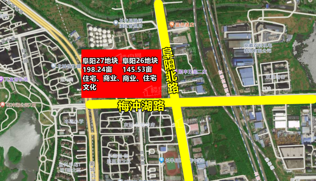 长丰县CF202327号地块位置图