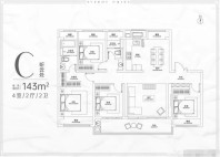 143户型 4室2厅2卫