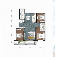 住建水泊东岸143㎡户型