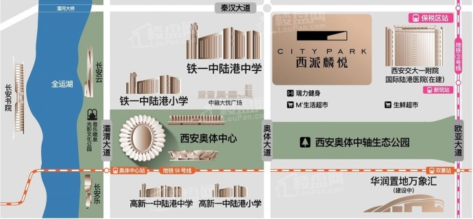 中国铁建西派麟悦位置图