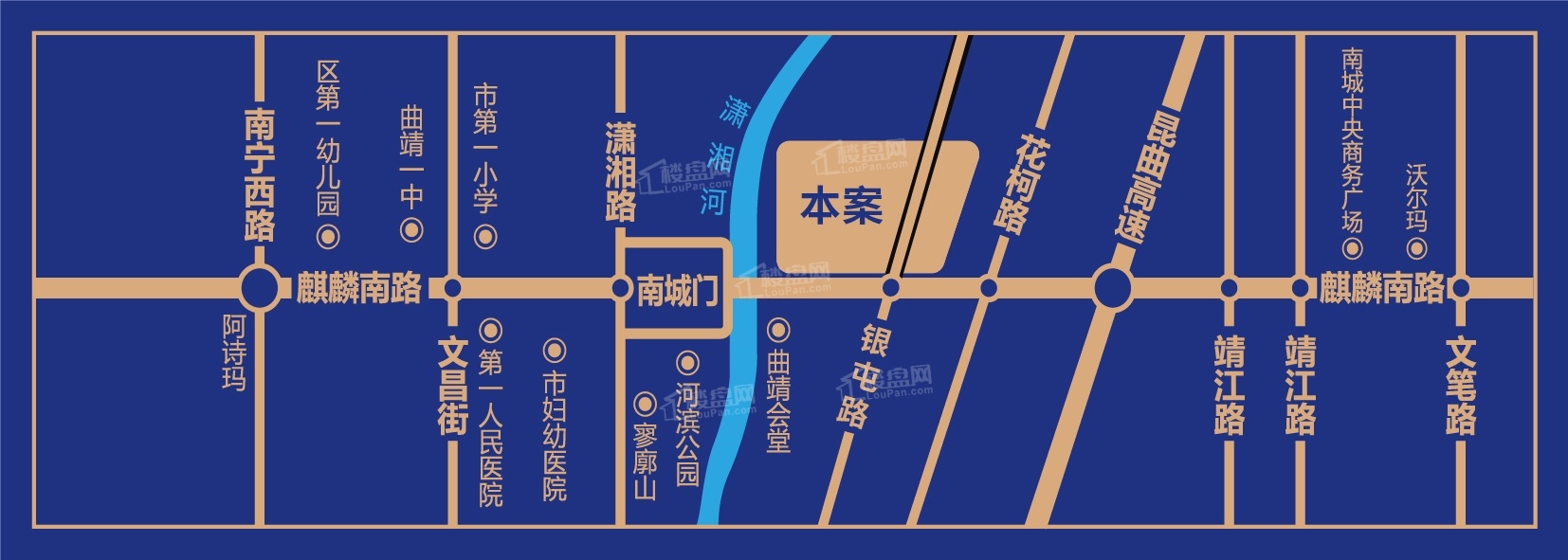 金博玫瑰中心位置图