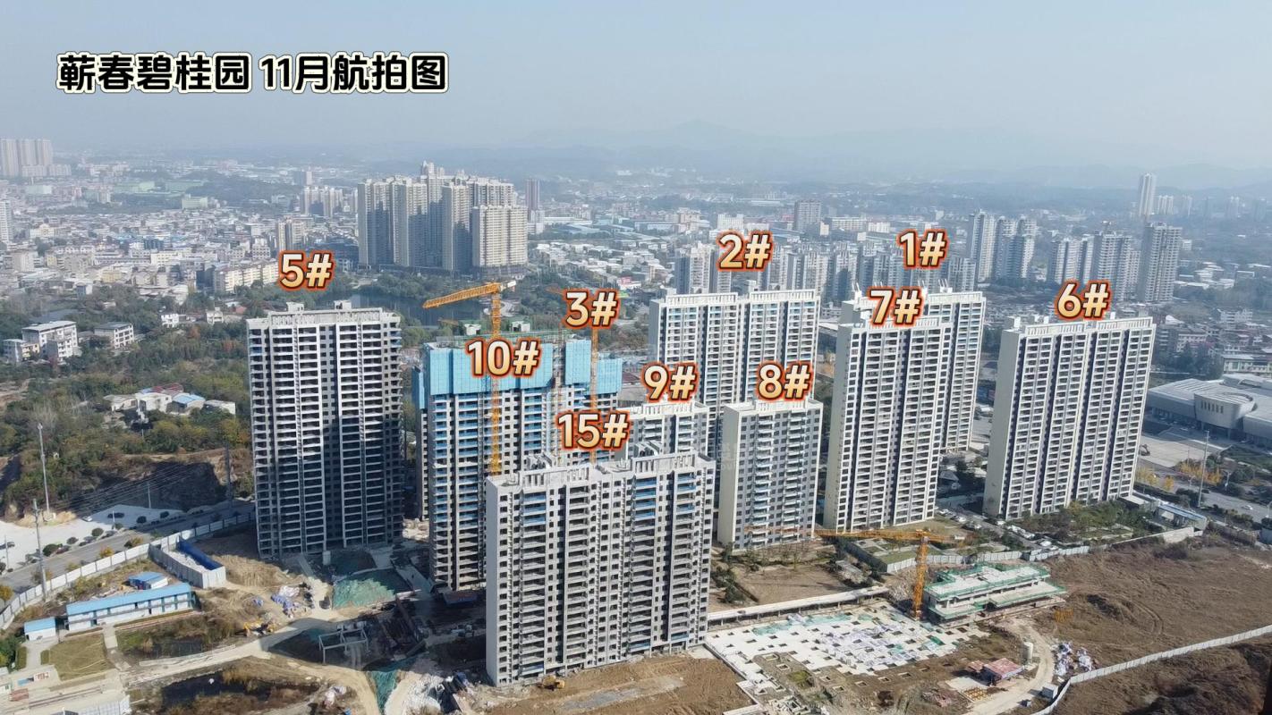 蕲春碧桂园11月航拍图