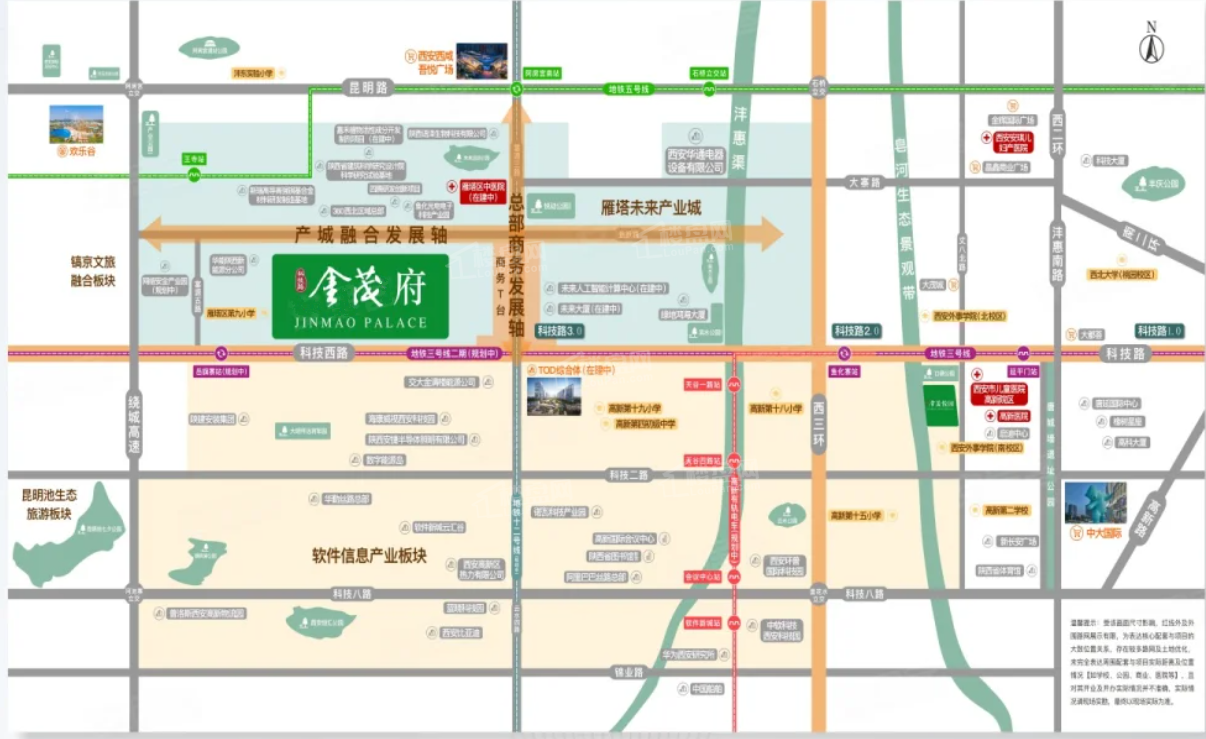 科技路金茂府位置图