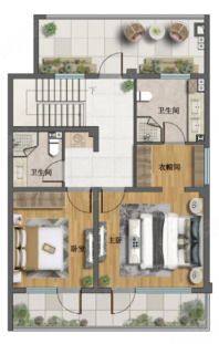 建面约186平米