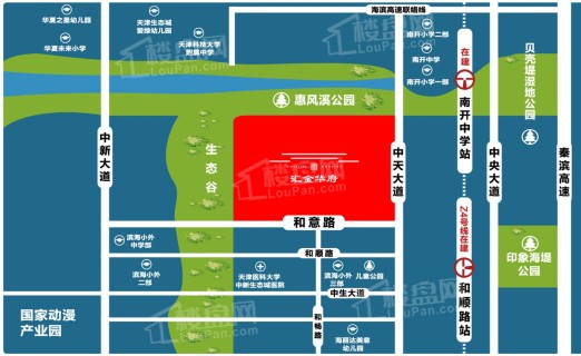 金新城-汇金华府位置图