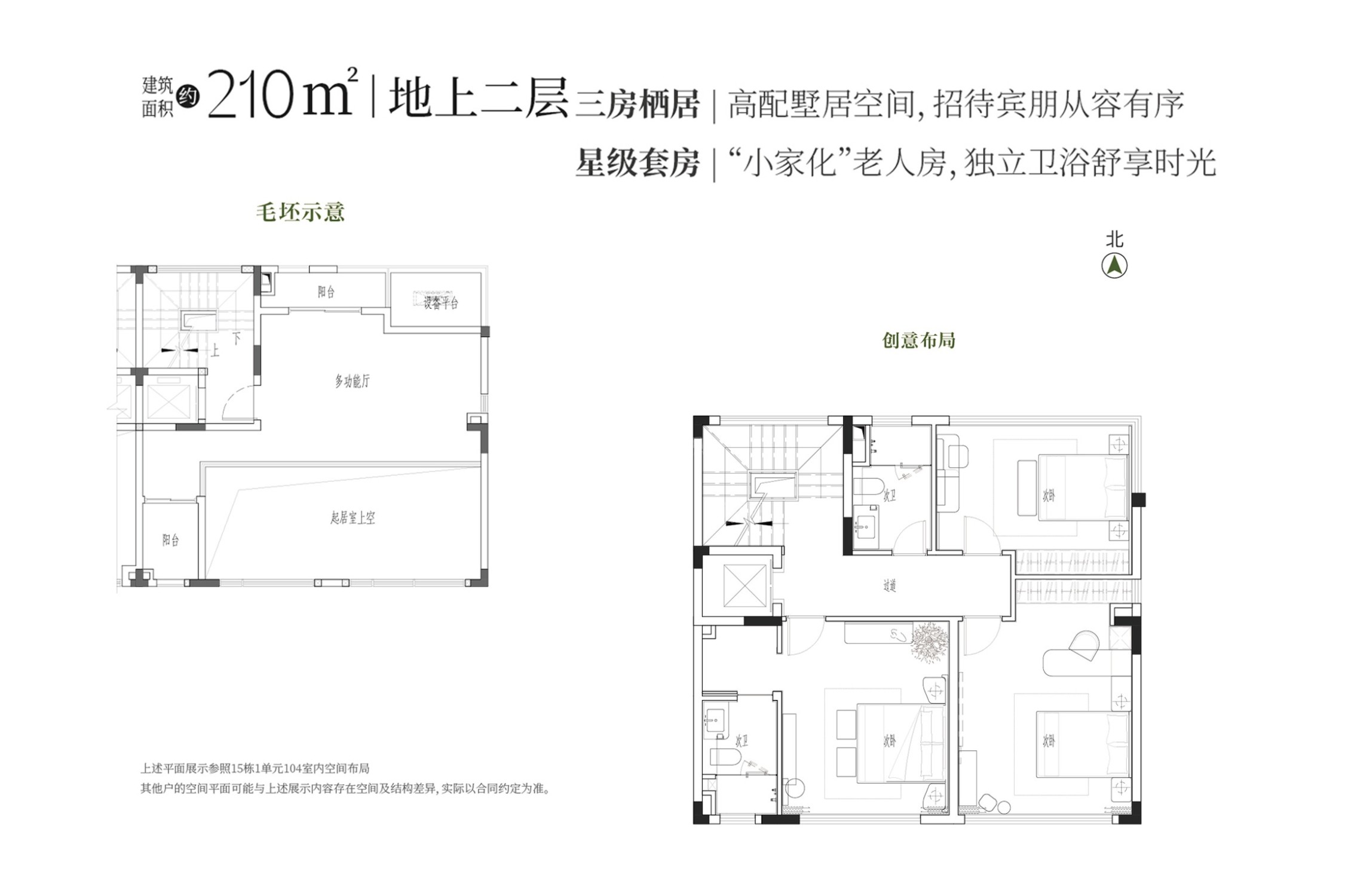 南昌华侨城万科湖山叠墅楼层平面图户型图-南昌楼盘网