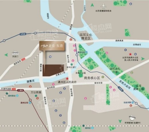 北京东湾位置图