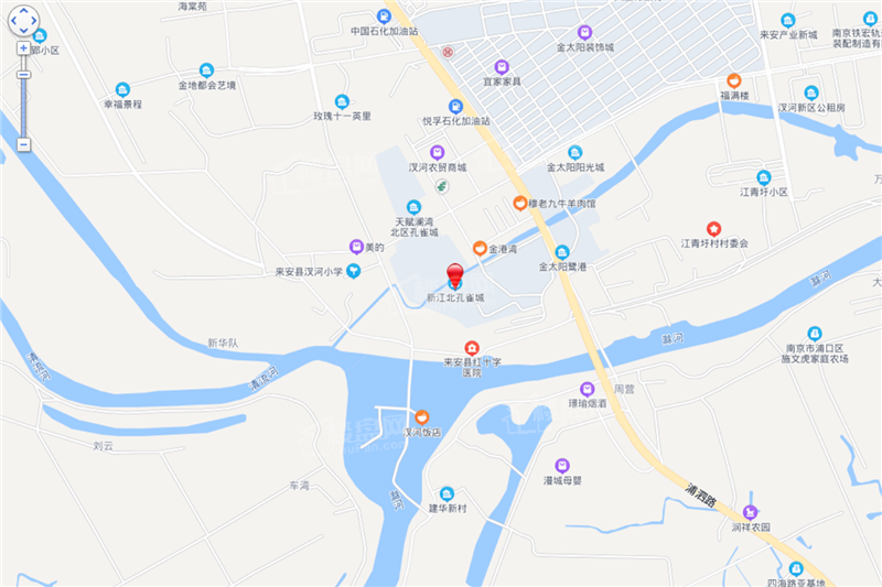 新江北孔雀城位置图