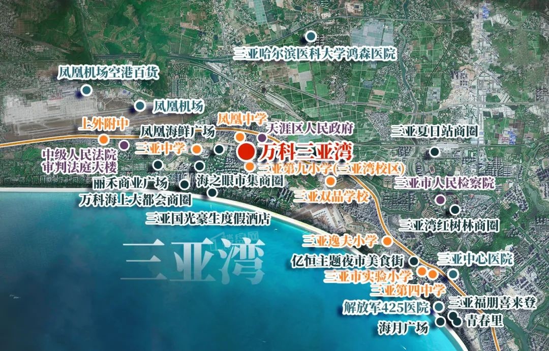 万科三亚湾配套图