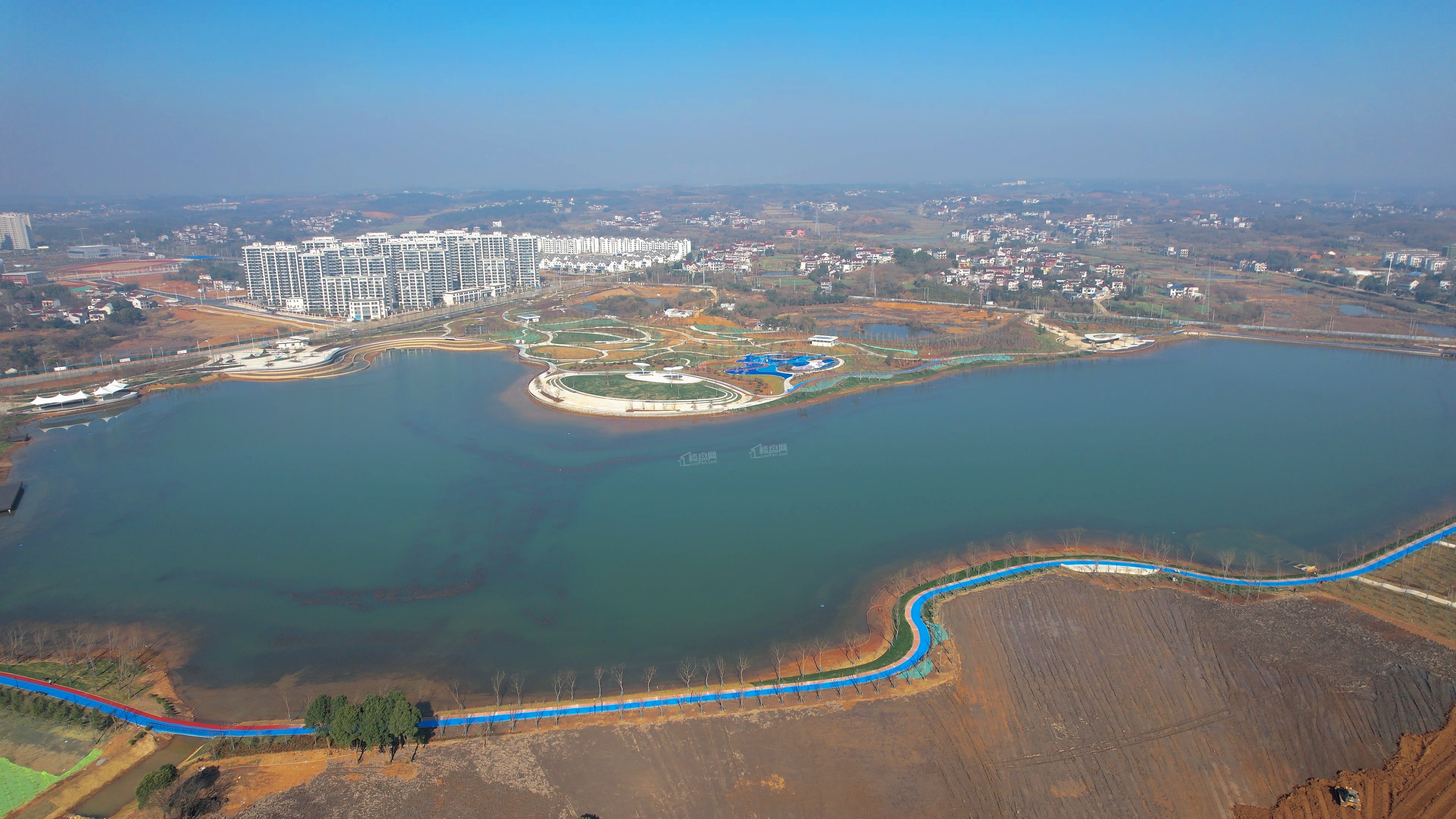 莲花湖公园实景
