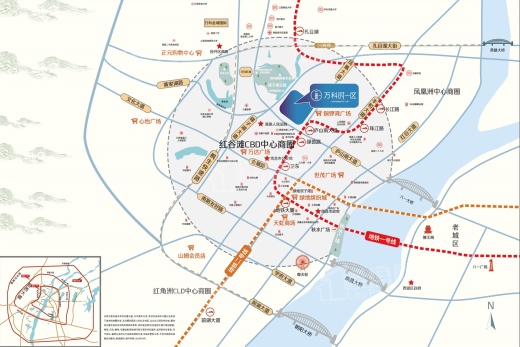 地铁万科广场位置图