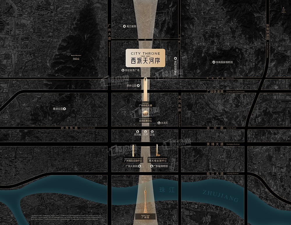 中铁建西派天河序位置图