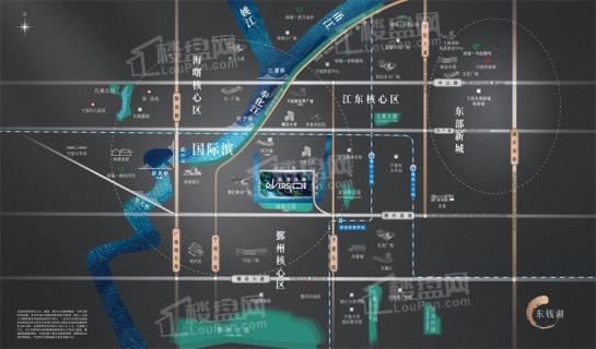 绿城滨河鸣翠滨河之町商业位置图