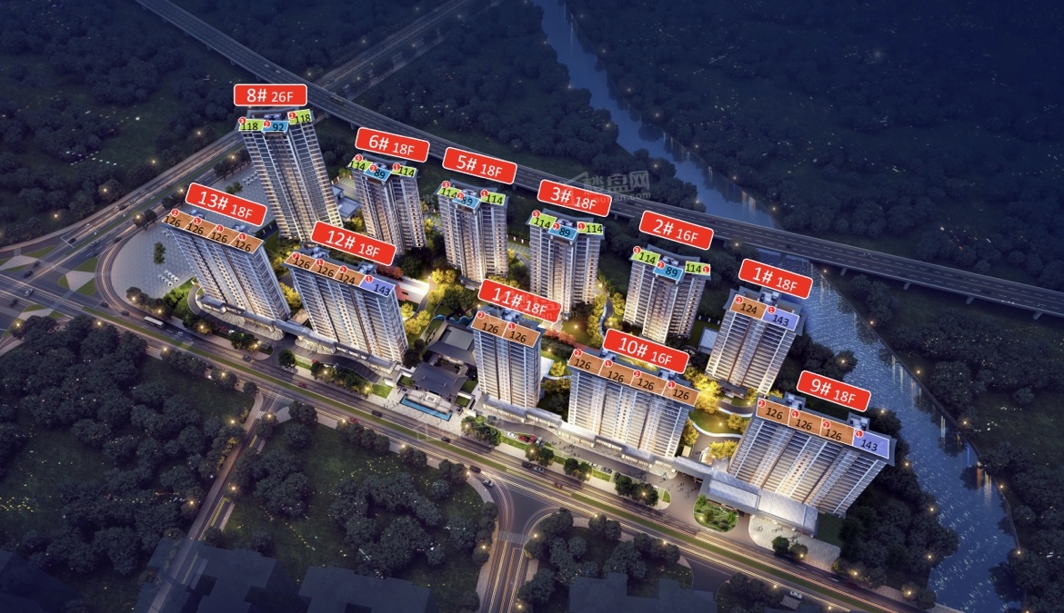 龙岩建发观唐映月高清图