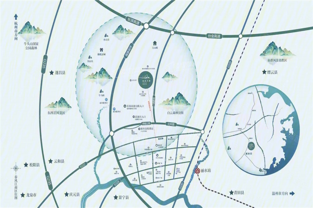 灵康蓝城·杏福小镇·春风江南里位置图
