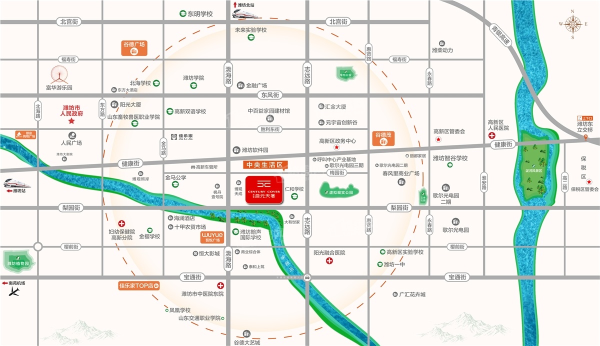 潍坊泽信·启元天著效果图_实景图_样板间-潍坊楼盘网
