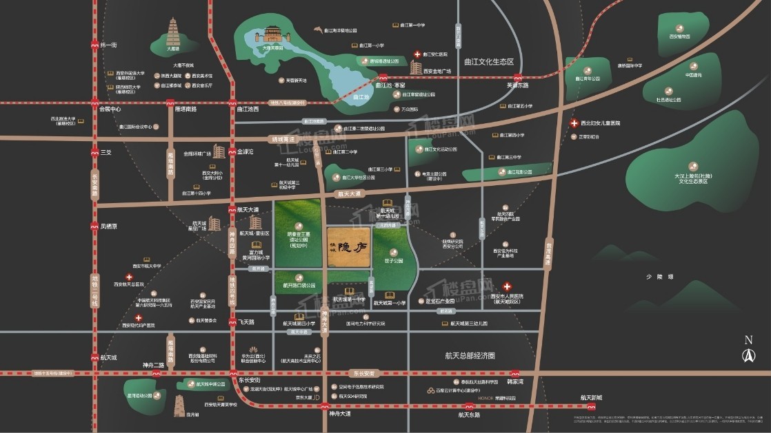 绿城隐庐位置图