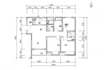 4室2厅2卫1厨， 建面116平米