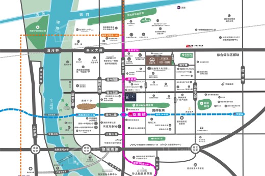 中铁·卓越城商铺位置图
