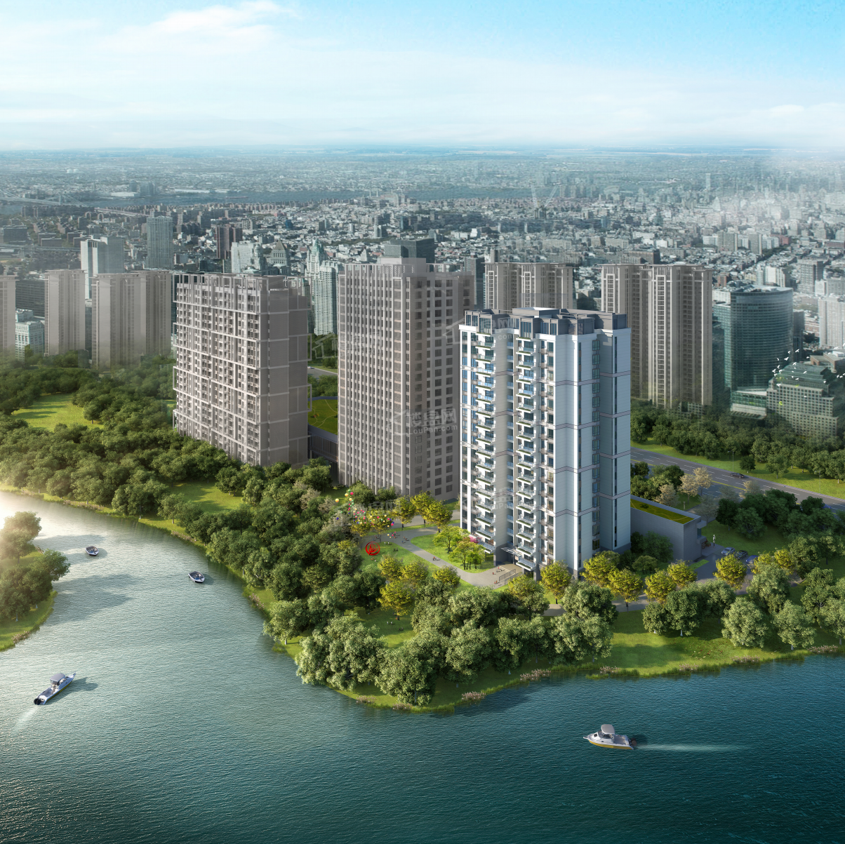 滨江濠峰效果图