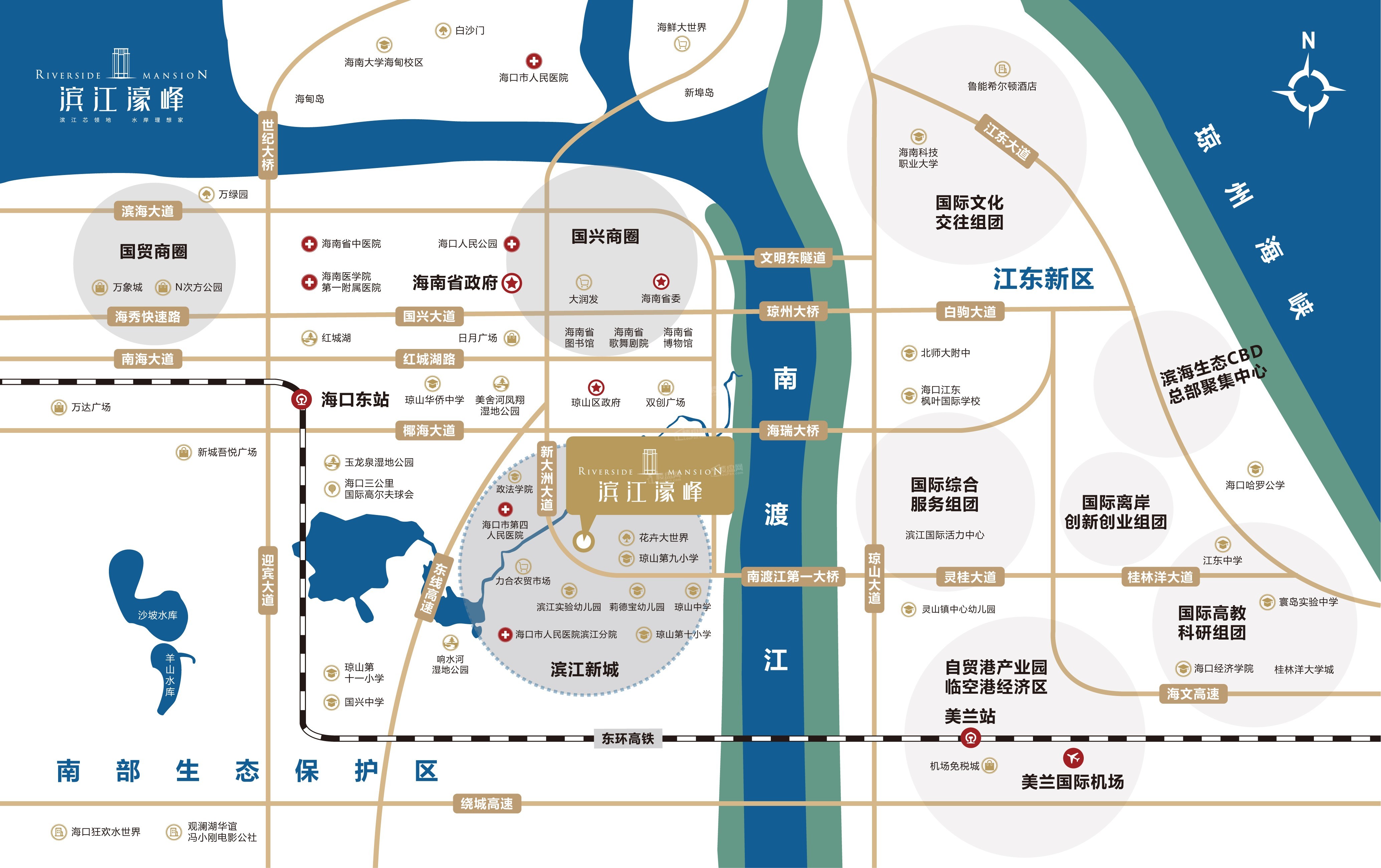 滨江濠峰位置图