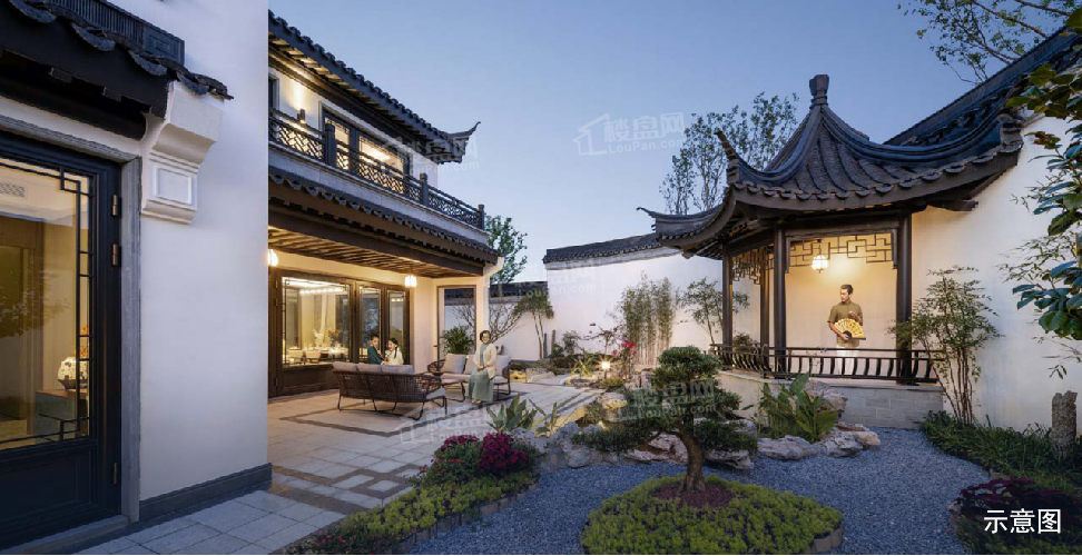 蓝城-桃园春晓效果图