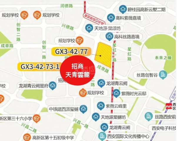 招商天青云麓位置图