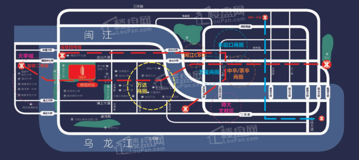 新榕金城湾广场配套图