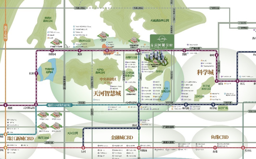 能建天河麓誉府位置图