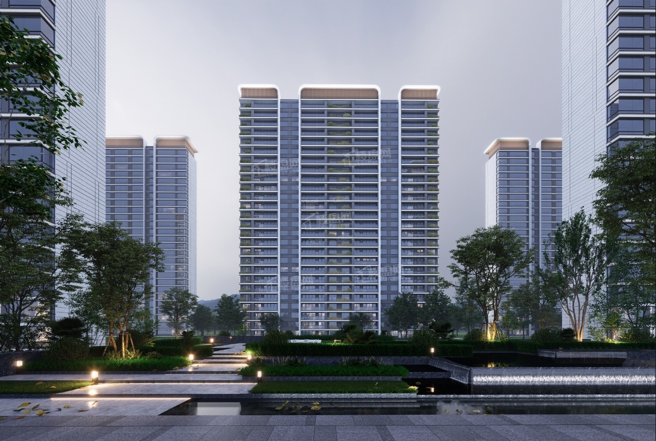 陕建雁南云境效果图