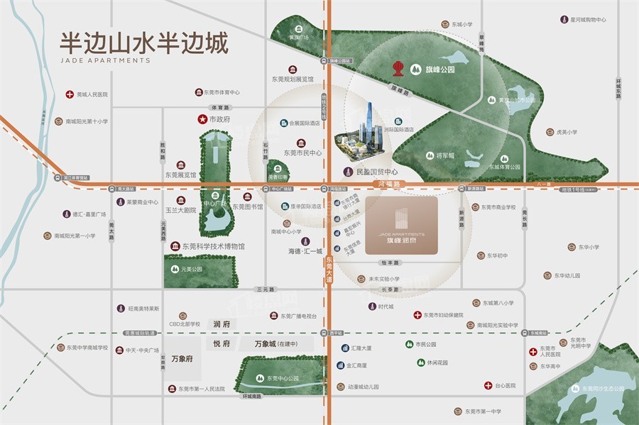 旗峰润府位置图