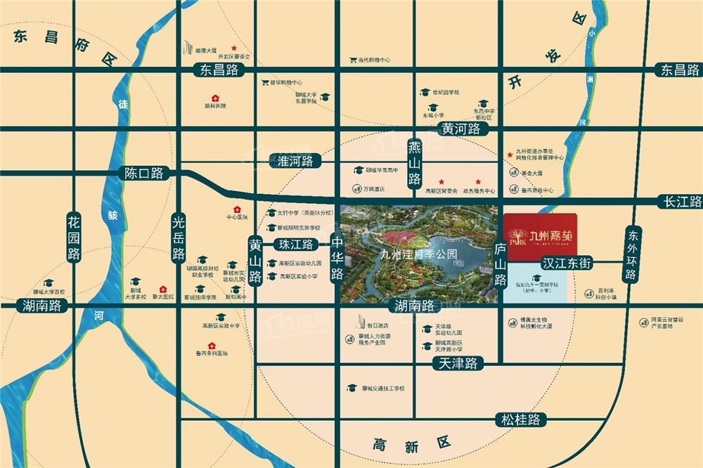 九州嘉苑位置图