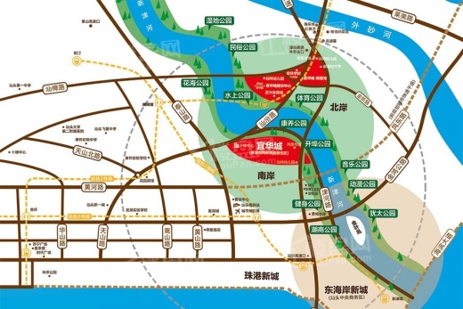 宜华城大花园位置图