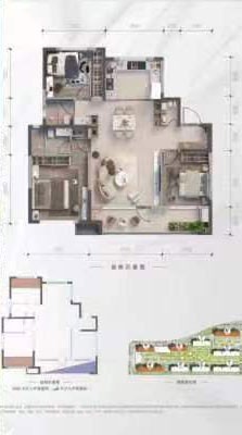 银川中海观园4室2厅2卫户型图-银川楼盘网